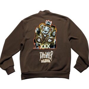 Rebel Vengeance x Teddy Bear XXX Dreamer Believer - Men Medium Bomber‎ Jacket